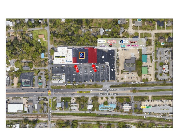 1503-1545 Bienville Blvd, Ocean Springs, MS à louer - Aérien – Image 2 sur 14