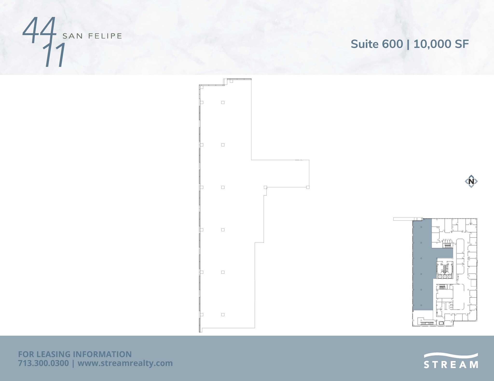 4411 San Felipe St, Houston, TX à louer Plan d’étage– Image 1 sur 1