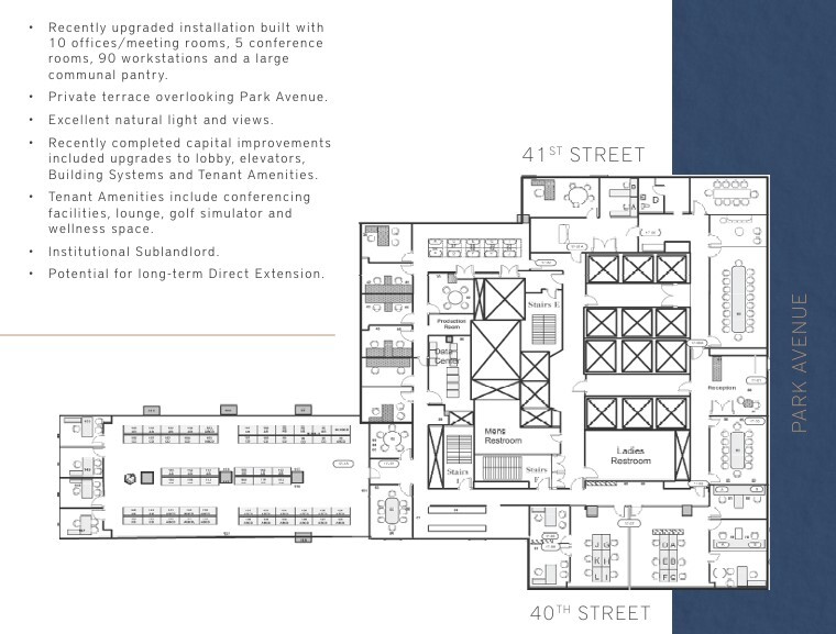 100 Park Ave, New York, NY à louer Plan d’étage– Image 1 sur 13