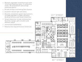 100 Park Ave, New York, NY à louer Plan d’étage– Image 1 sur 13