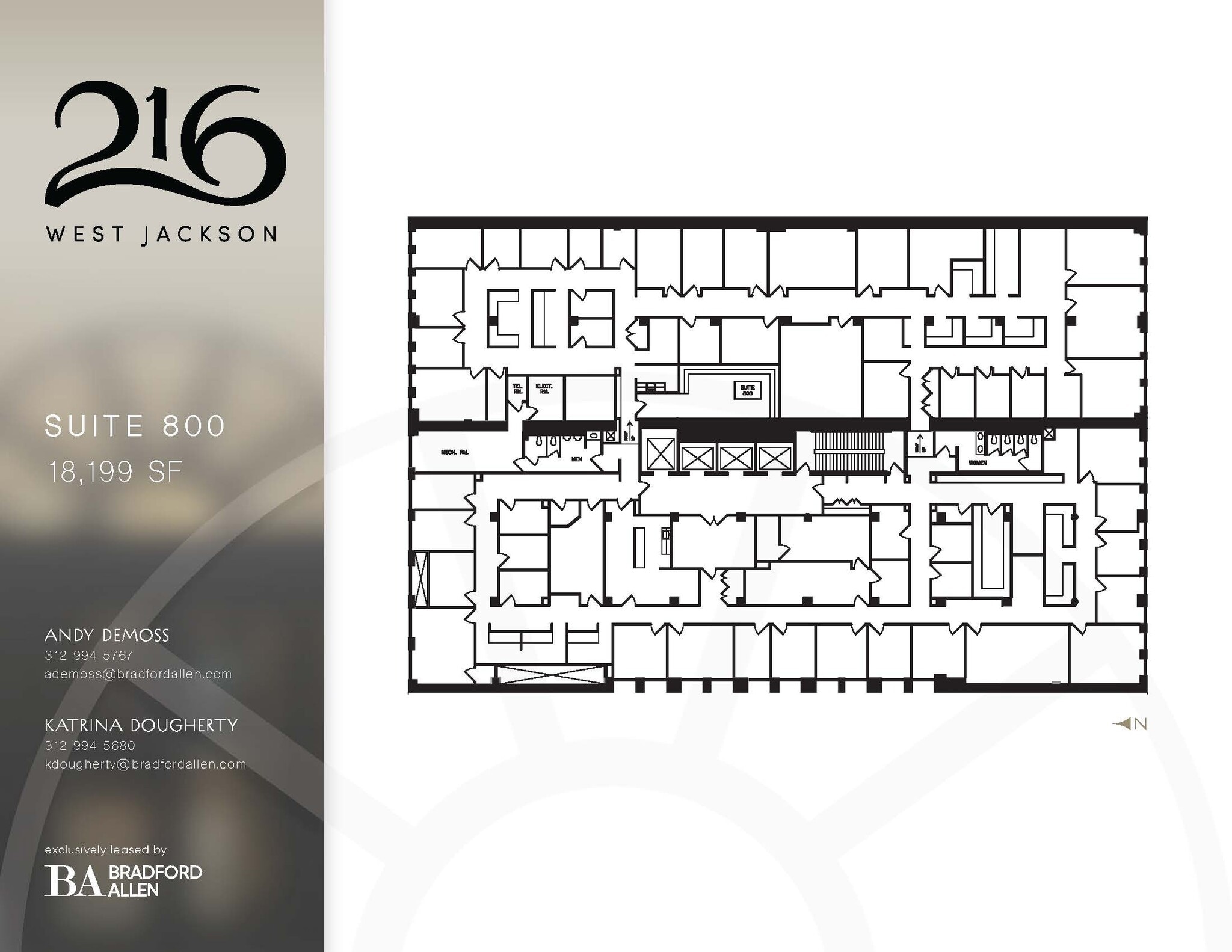 216 W Jackson Blvd, Chicago, IL à louer Plan d’étage– Image 1 sur 1