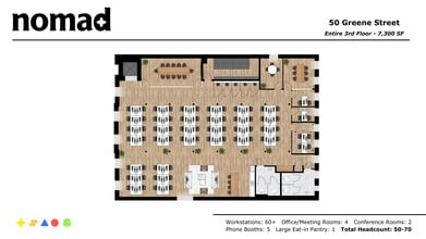 46-50 Greene St, New York, NY à louer Plan d’étage– Image 1 sur 13