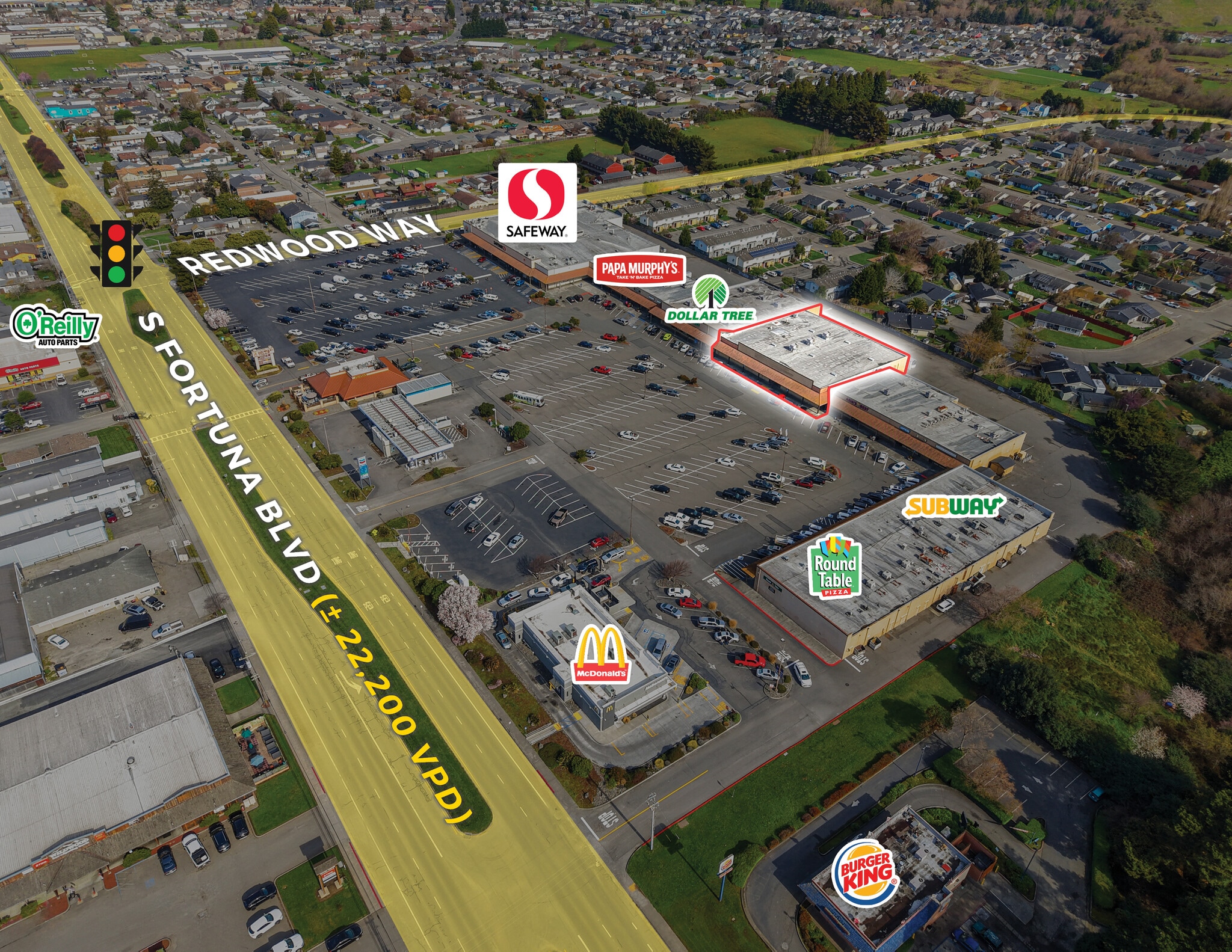 701-761 S Fortuna Blvd, Fortuna, CA à louer Aérien– Image 1 sur 12