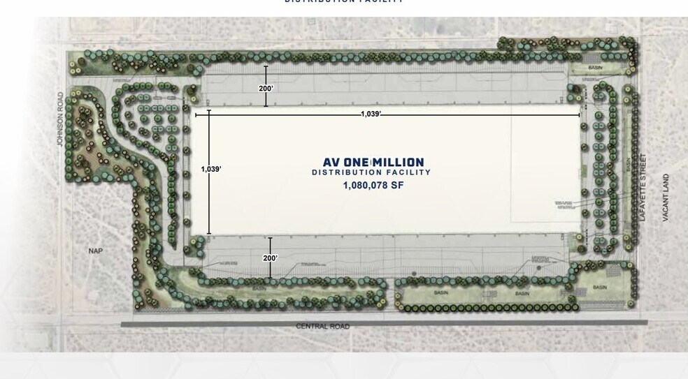 NEC Central & Lafayette, Apple Valley, CA à louer - Plan de site – Image 2 sur 2