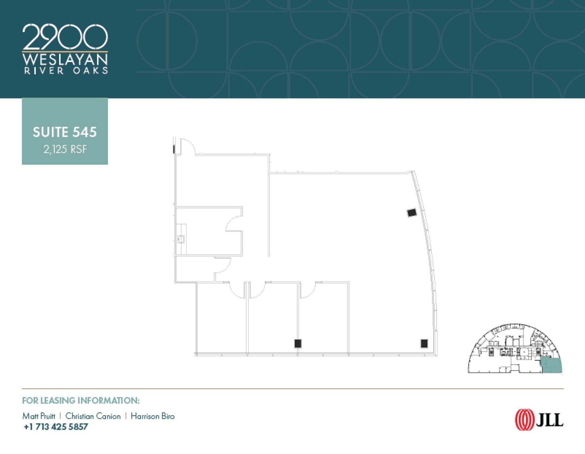 2900 Weslayan St, Houston, TX à louer Plan d’étage– Image 1 sur 1