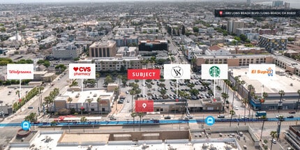 500-590 Long Beach Blvd, Long Beach, CA - VUE AÉRIENNE  vue de carte