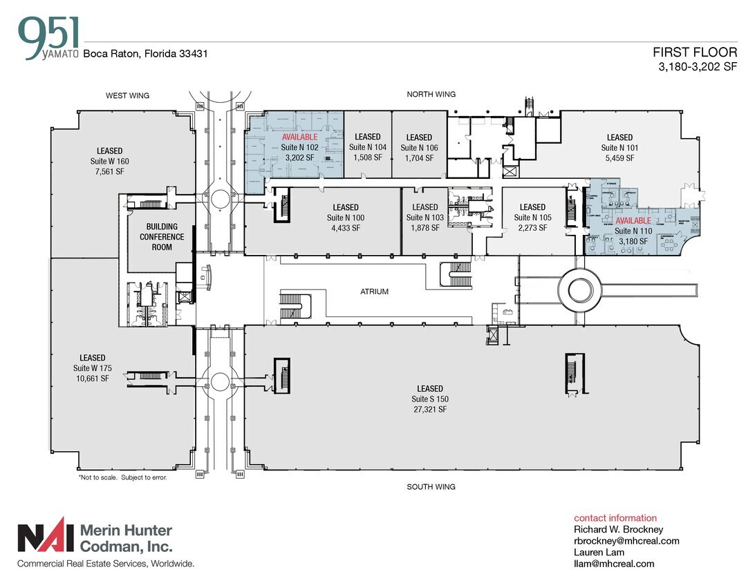 951 Yamato Rd, Boca Raton, FL à louer Plan d’étage– Image 1 sur 11