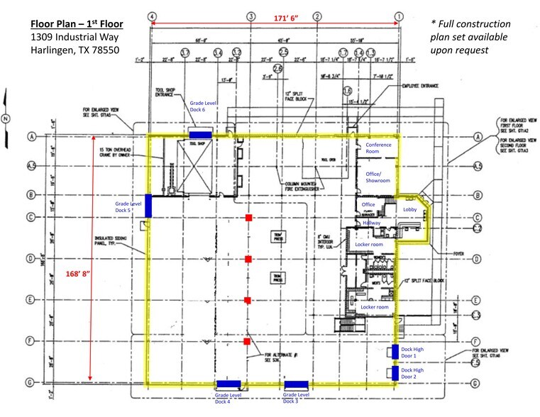 1309 Industrial Way, Harlingen, TX à louer - Plan de site – Image 1 sur 19