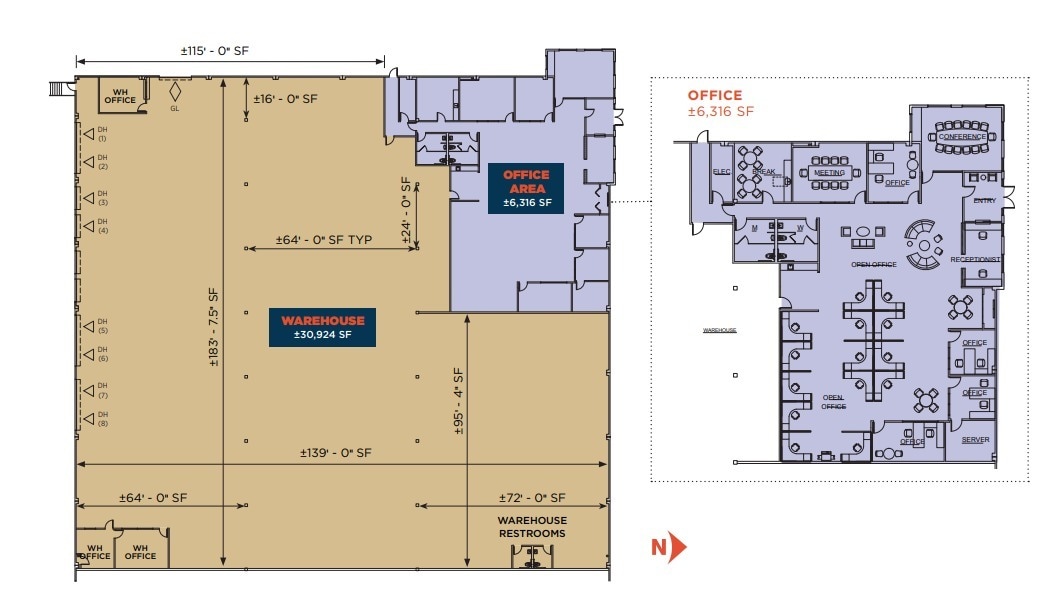 2301-2329 E Pacifica Pl, Rancho Dominguez, CA à louer Plan d’étage– Image 1 sur 1