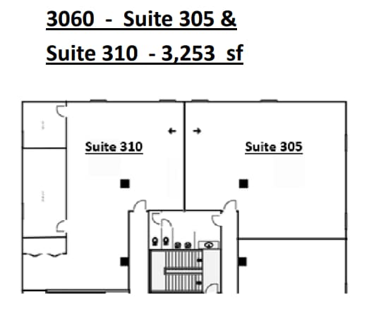 3060-3080 Ogden Ave, Lisle, IL à louer Plan d’étage– Image 1 sur 1