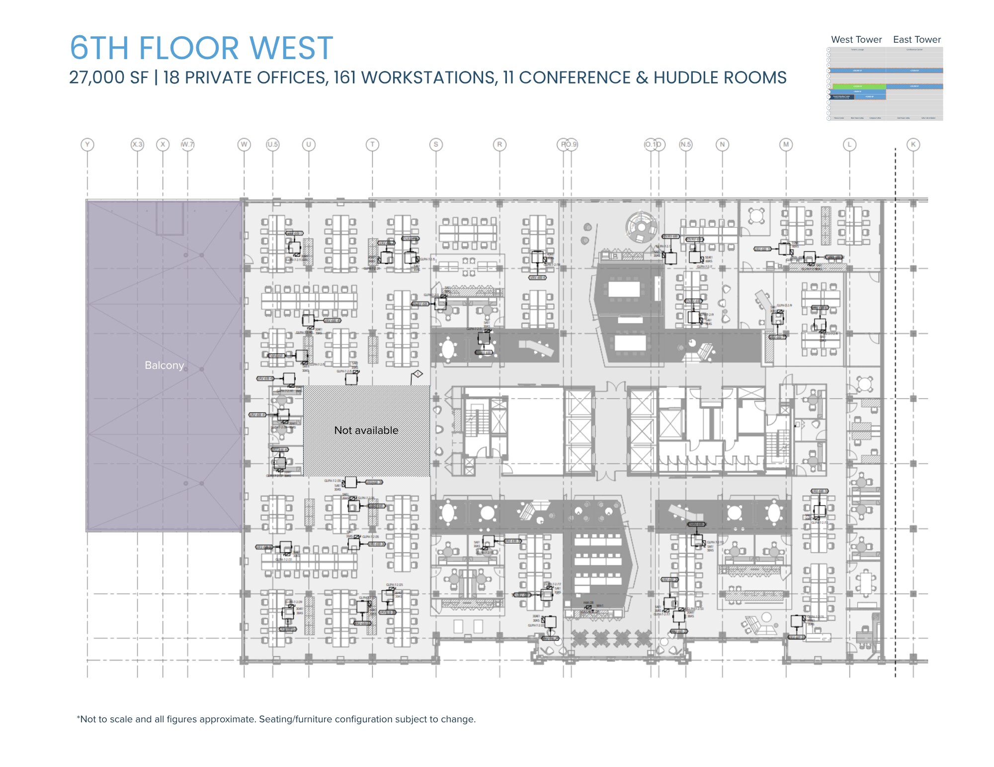 1301 K St NW, Washington, DC à louer Plan d’étage– Image 1 sur 2
