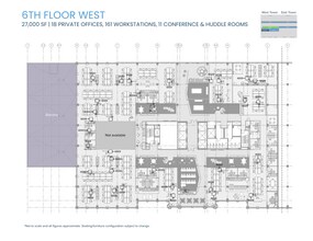 1301 K St NW, Washington, DC à louer Plan d’étage– Image 1 sur 2