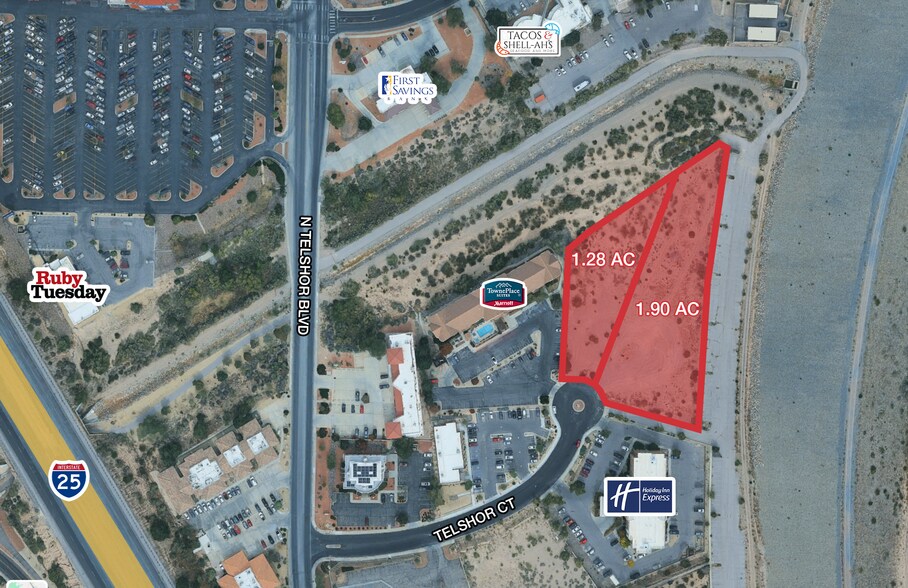 2163 Telshor Ct, Las Cruces, NM à vendre - Aérien – Image 2 sur 2