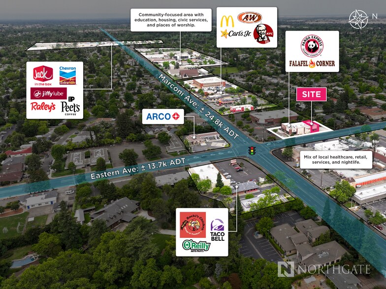 4245 Marconi Ave, Sacramento, CA à louer - Photo de l’immeuble – Image 2 sur 13