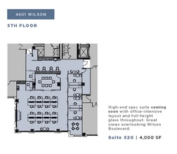 4401 Wilson Blvd, Arlington, VA à louer Plan d’étage– Image 2 sur 3