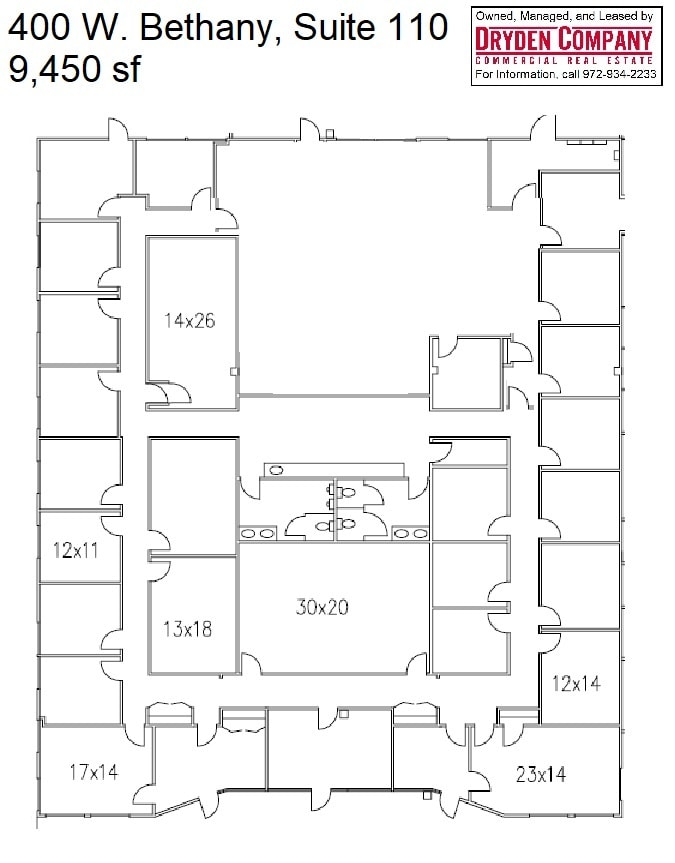 400 W Bethany Dr, Allen, TX à louer Plan d’étage– Image 1 sur 1