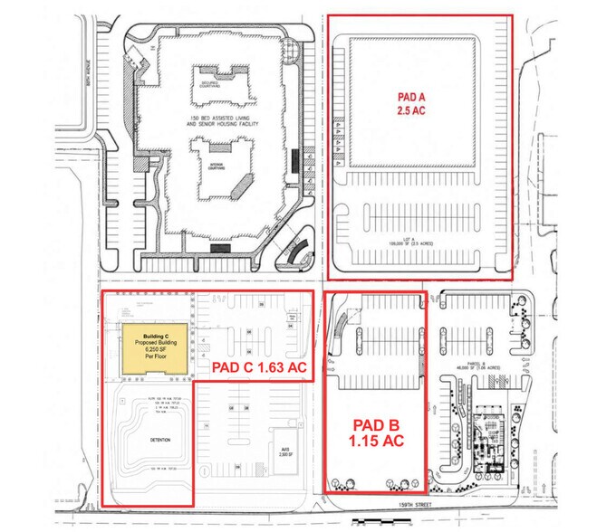 W 159th St, Orland Park, IL à vendre - Plan de site – Image 2 sur 2