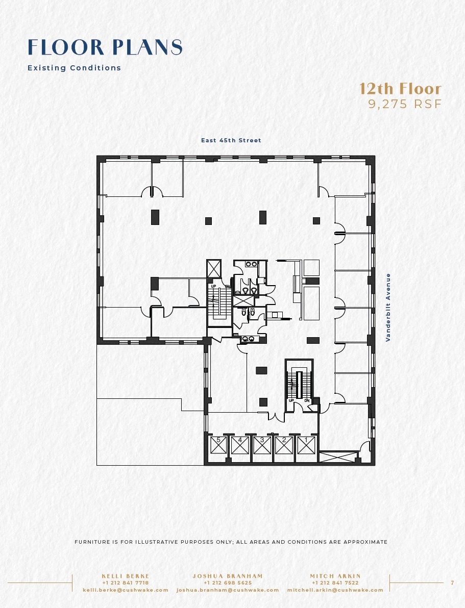 52 Vanderbilt Ave, New York, NY à louer Plan d’étage– Image 1 sur 1