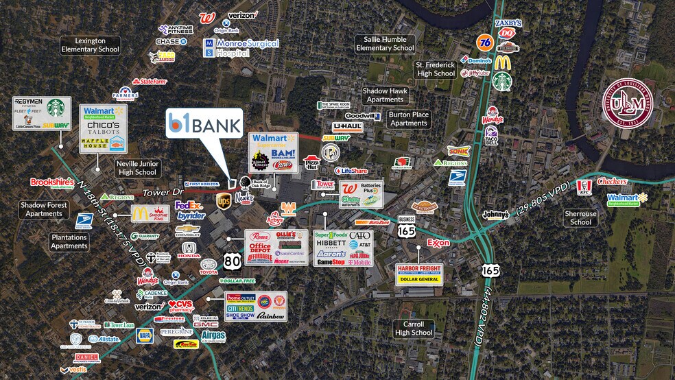 2271 Tower Dr, Monroe, LA à vendre - Photo de l’immeuble – Image 3 sur 5