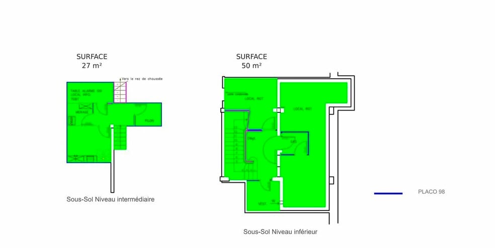 Local commercial dans Le Cannet à louer - Plan d’étage – Image 2 sur 3
