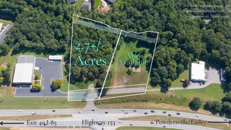00 153 Hwy, Powdersville, SC à vendre - Photo de l’immeuble – Image 1 sur 8