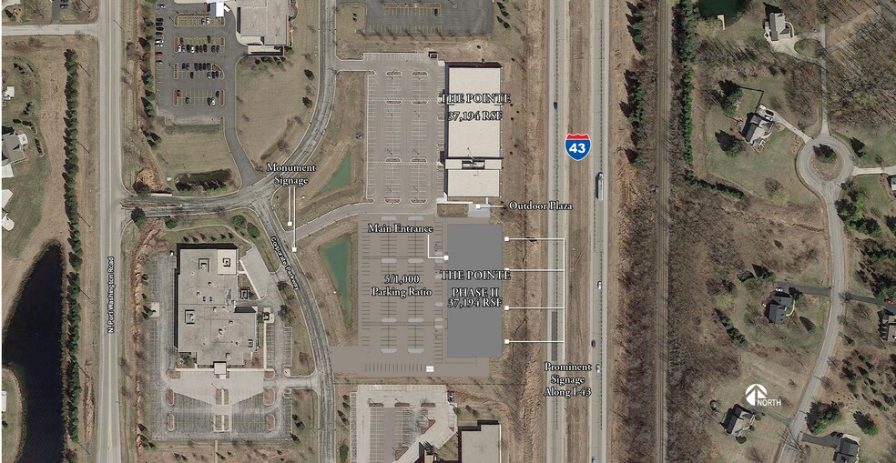 12100 N Corporate Pky, Mequon, WI à louer - Aérien – Image 2 sur 4