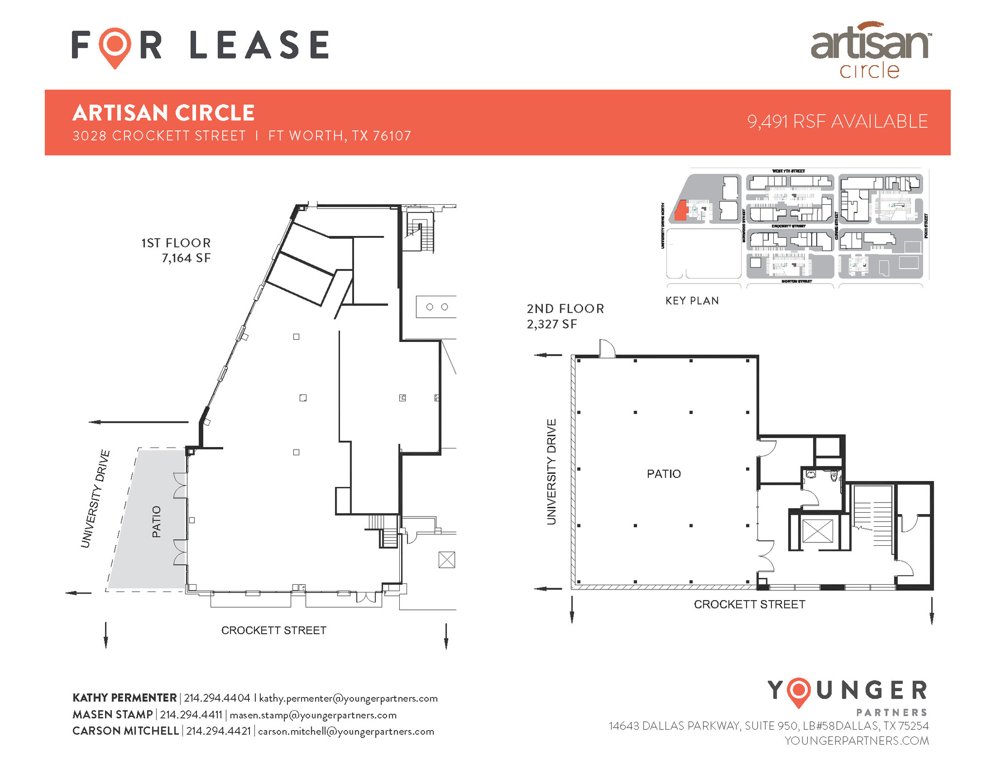 2973 W 7th St, Fort Worth, TX à louer Plan d’étage– Image 1 sur 6