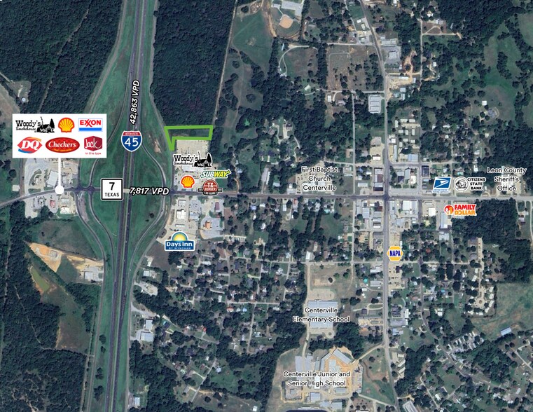 East Feeder Road, Centerville, TX à vendre - Aérien – Image 2 sur 4