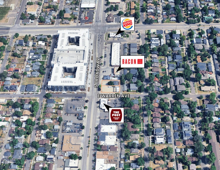 2184 & 2190 S Broadway, Denver, CO à vendre - Aérien – Image 2 sur 5