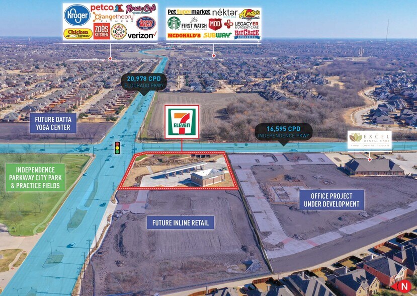 14441 Eldorado Pky, Frisco, TX à vendre - Aérien – Image 2 sur 3