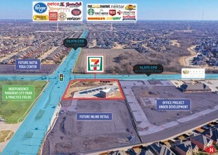 14441 Eldorado Pky, Frisco, TX - VUE AÉRIENNE  vue de carte