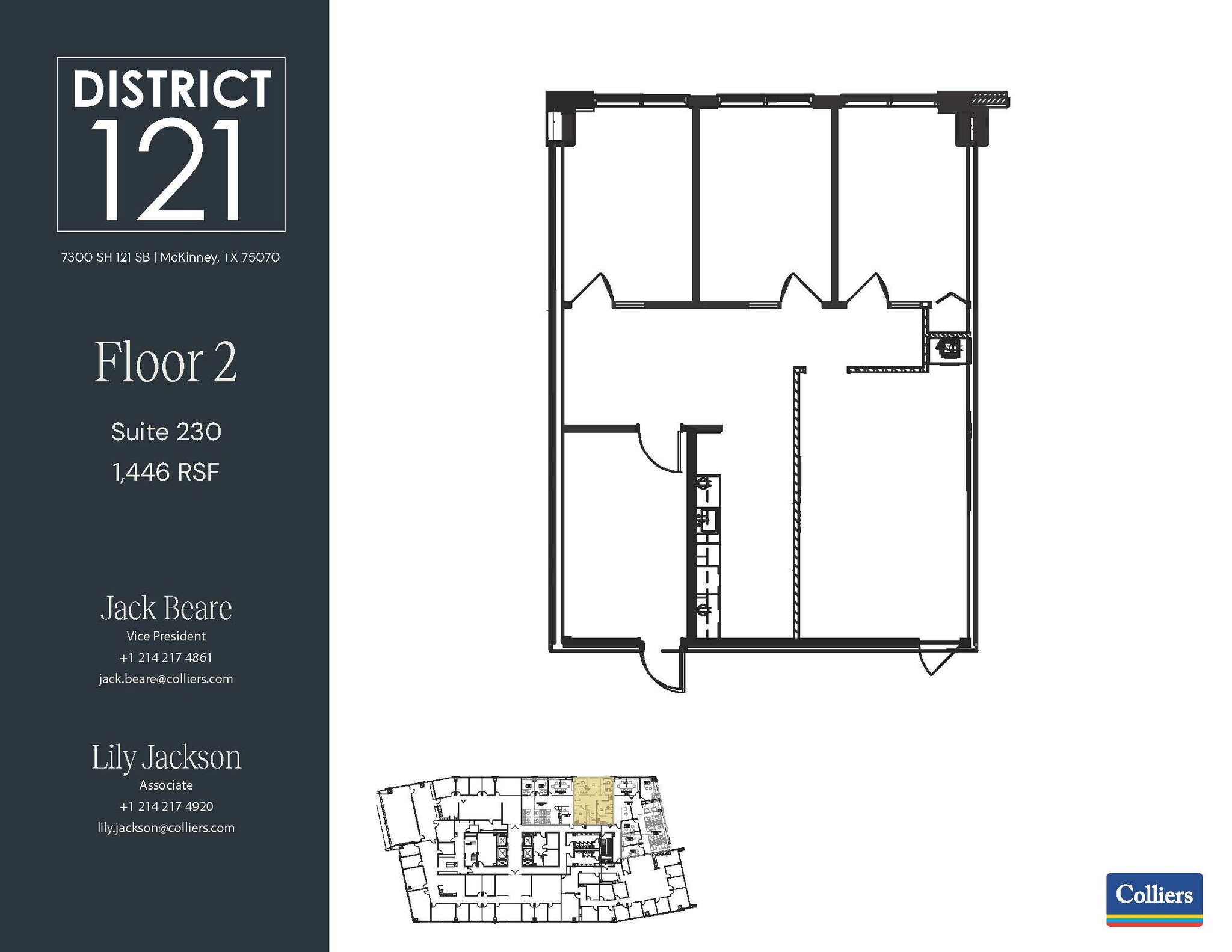 7300 SH 121 SB, McKinney, TX à louer Plan d’étage– Image 1 sur 1