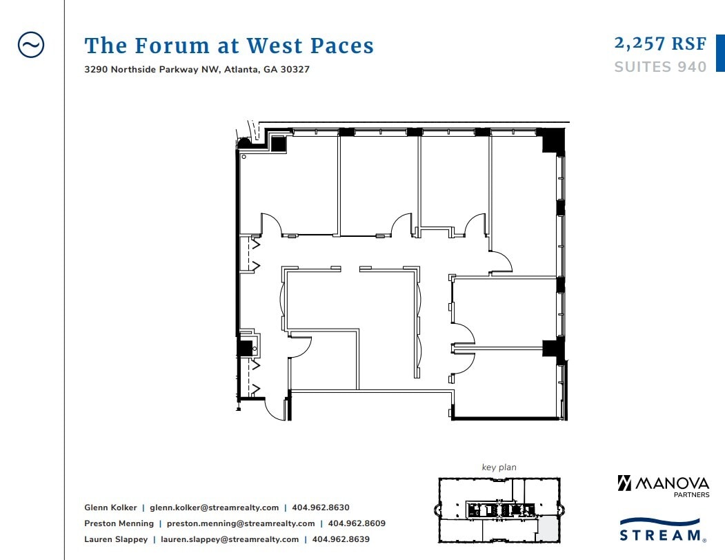 3290 Northside Pky NW, Atlanta, GA à louer Plan d’étage– Image 1 sur 1