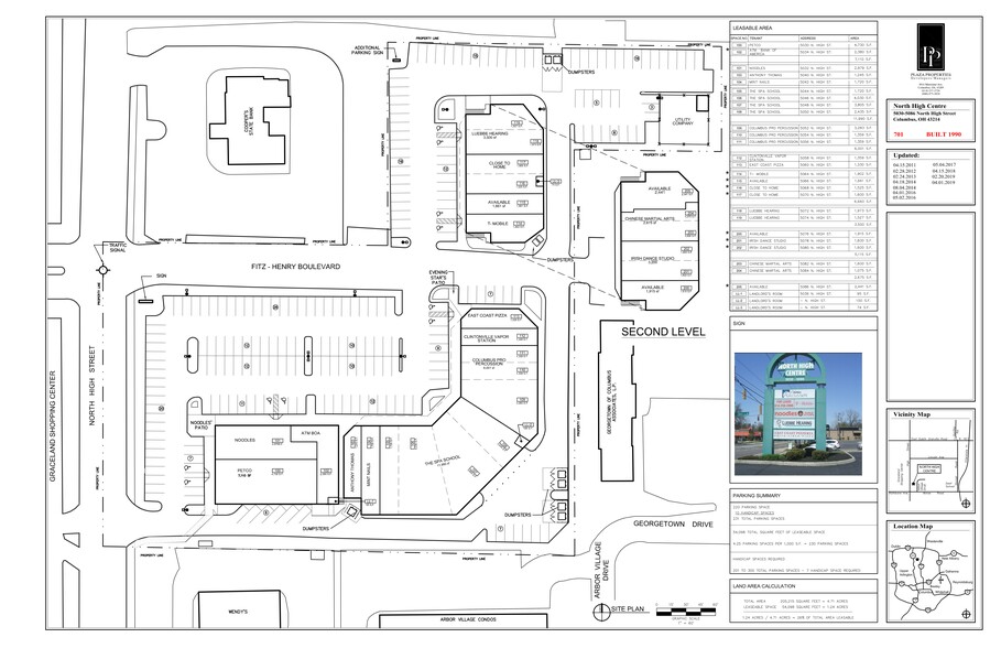 5030-5086 N High St, Columbus, OH à louer - Plan de site – Image 2 sur 20