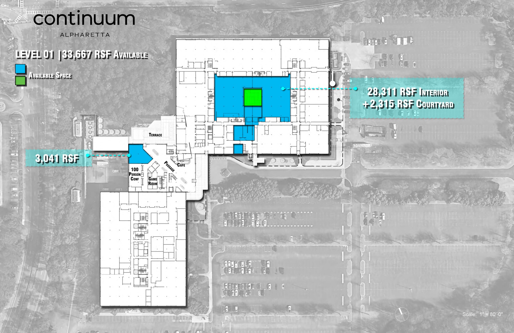 5555 Windward Pky W, Alpharetta, GA à louer Plan de site– Image 1 sur 1