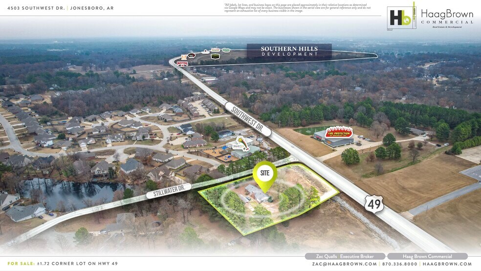 4503 Southwest Dr, Jonesboro, AR à vendre - Aérien – Image 3 sur 4
