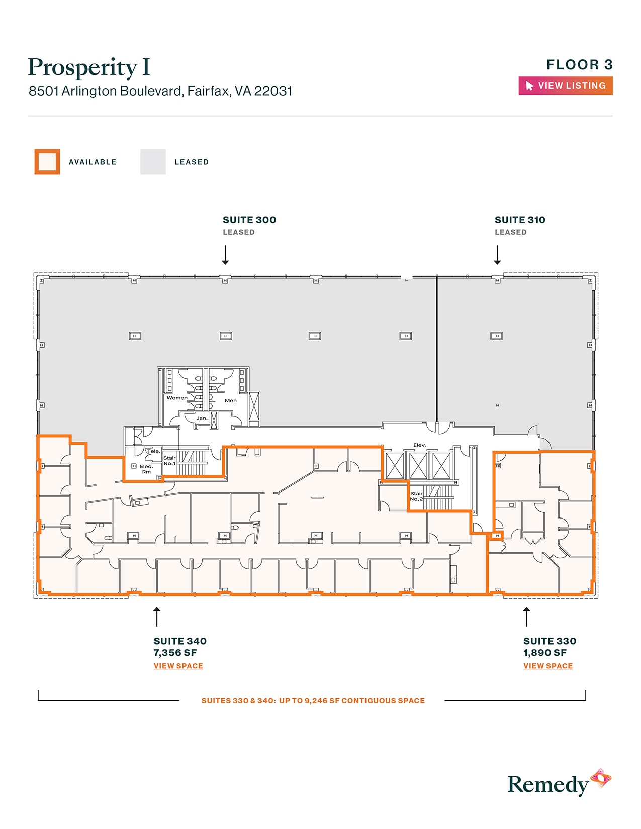 8501 Arlington Blvd, Merrifield, VA à louer Plan d’étage– Image 1 sur 1