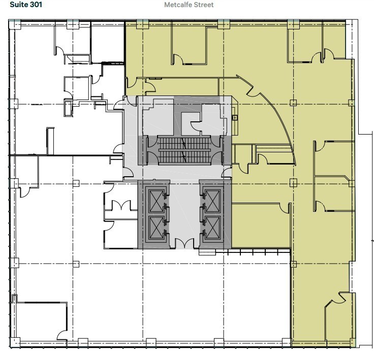 2055 Rue Peel, Montréal, QC à louer Plan d’étage– Image 1 sur 1
