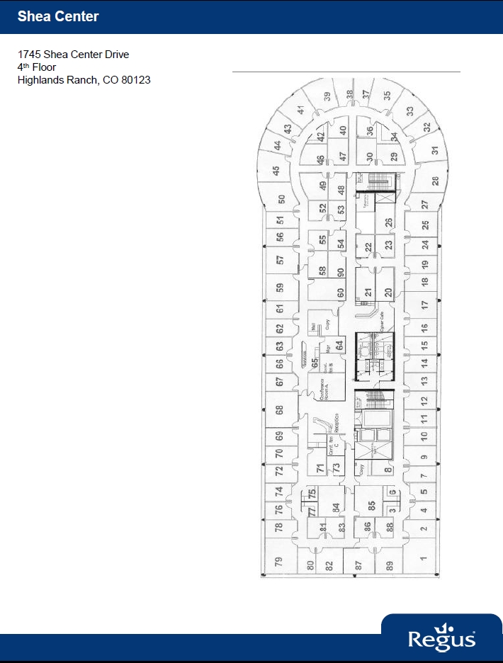 1745 Shea Center Dr, Highlands Ranch, CO à louer Plan d’étage– Image 1 sur 1