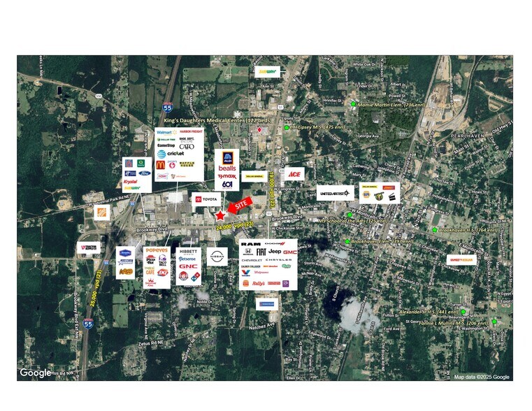 880 Brookway Blvd, Brookhaven, MS à louer - Aérien – Image 3 sur 3