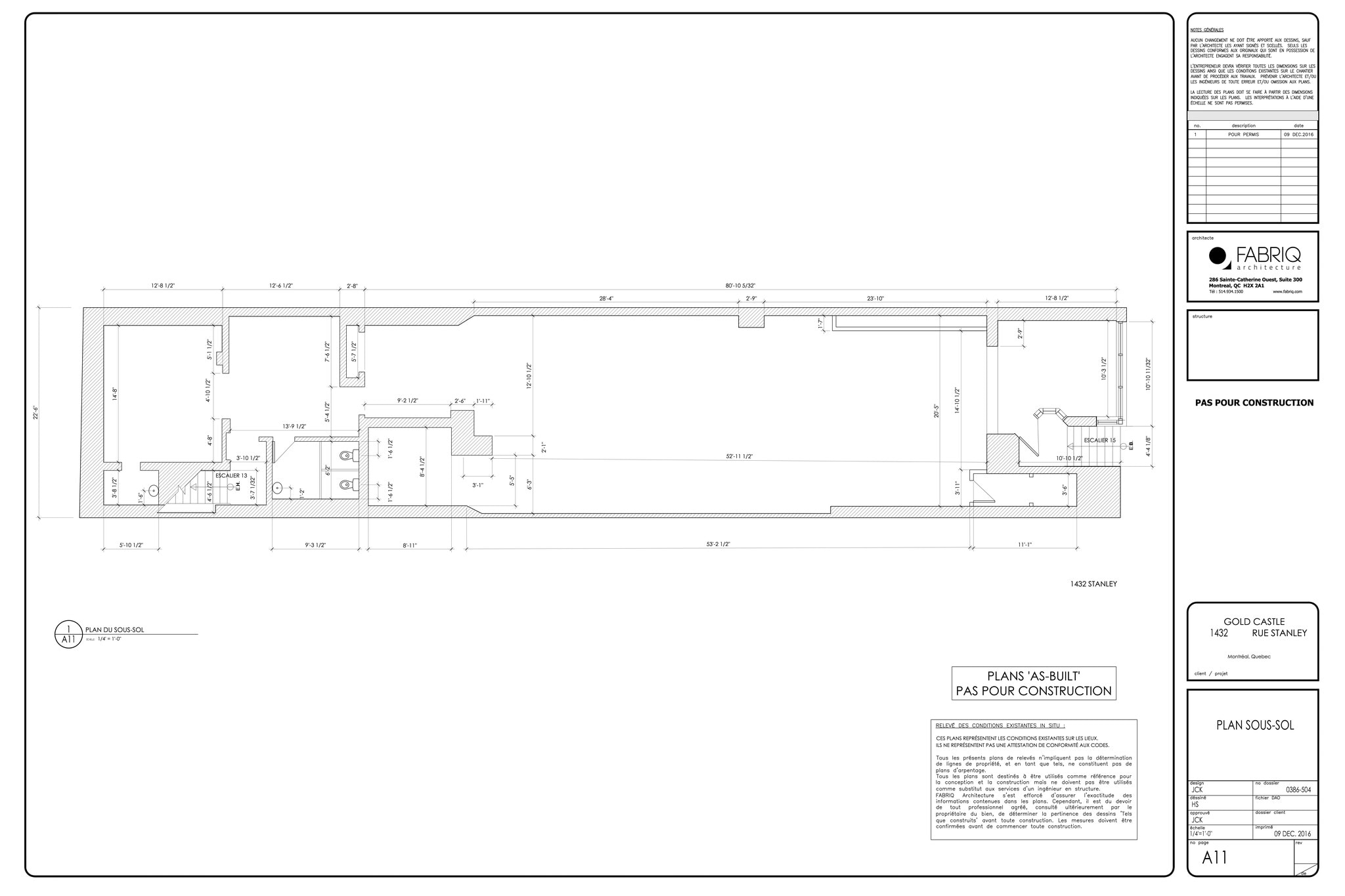 1420 Rue Stanley, Montréal, QC à louer Plan de site– Image 1 sur 6