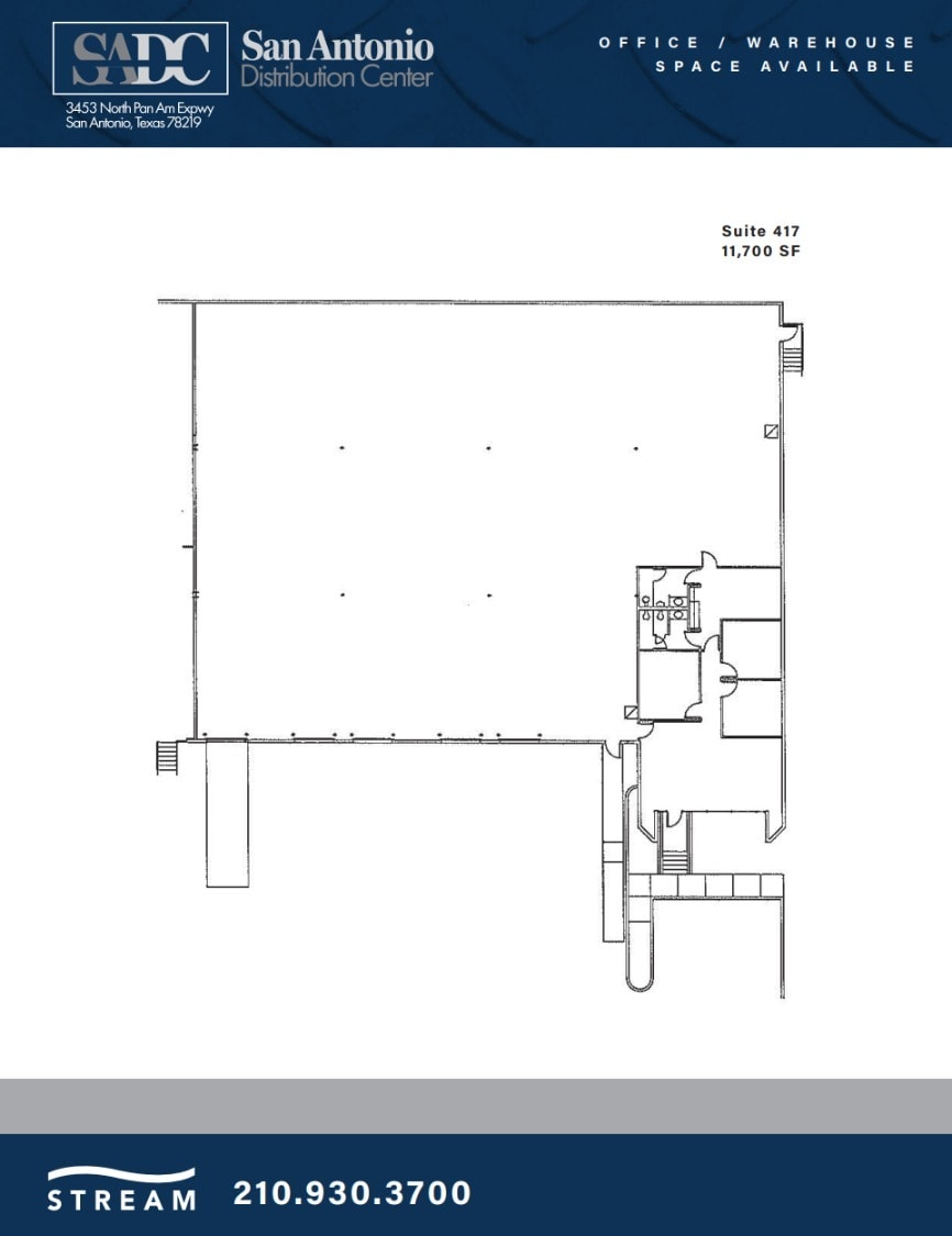 3453 IH-35 N, San Antonio, TX à louer Plan d’étage– Image 1 sur 1