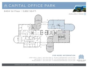 6404 Ivy Ln, Greenbelt, MD à louer Plan d’étage– Image 2 sur 3