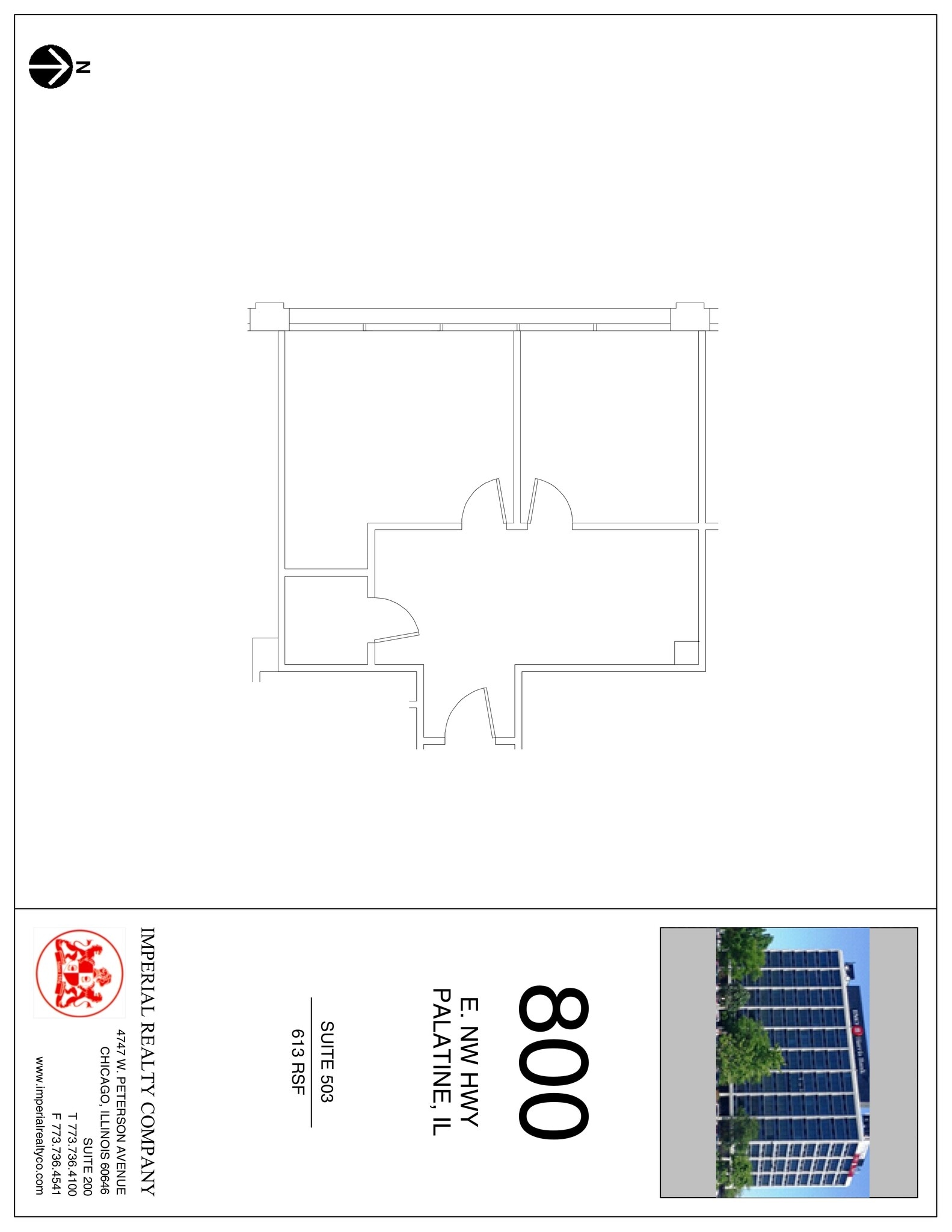 800 E Northwest Hwy, Palatine, IL à louer Plan de site– Image 1 sur 1