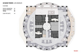 633 W 5th St, Los Angeles, CA à louer Plan d’étage– Image 2 sur 2