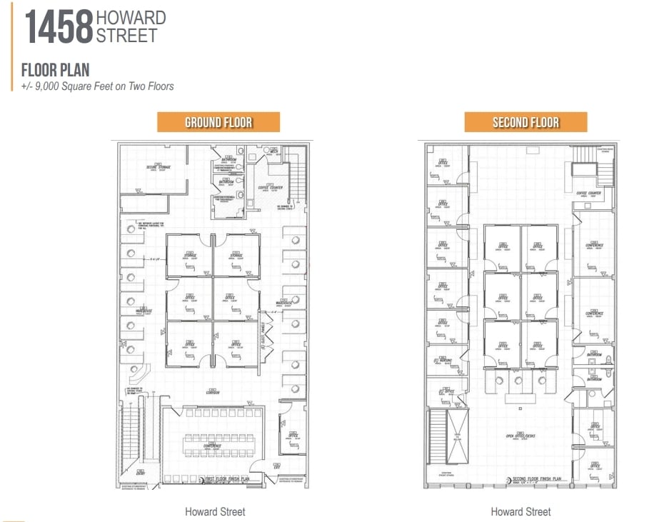 1458 Howard St, San Francisco, CA à louer Plan d’étage– Image 1 sur 1