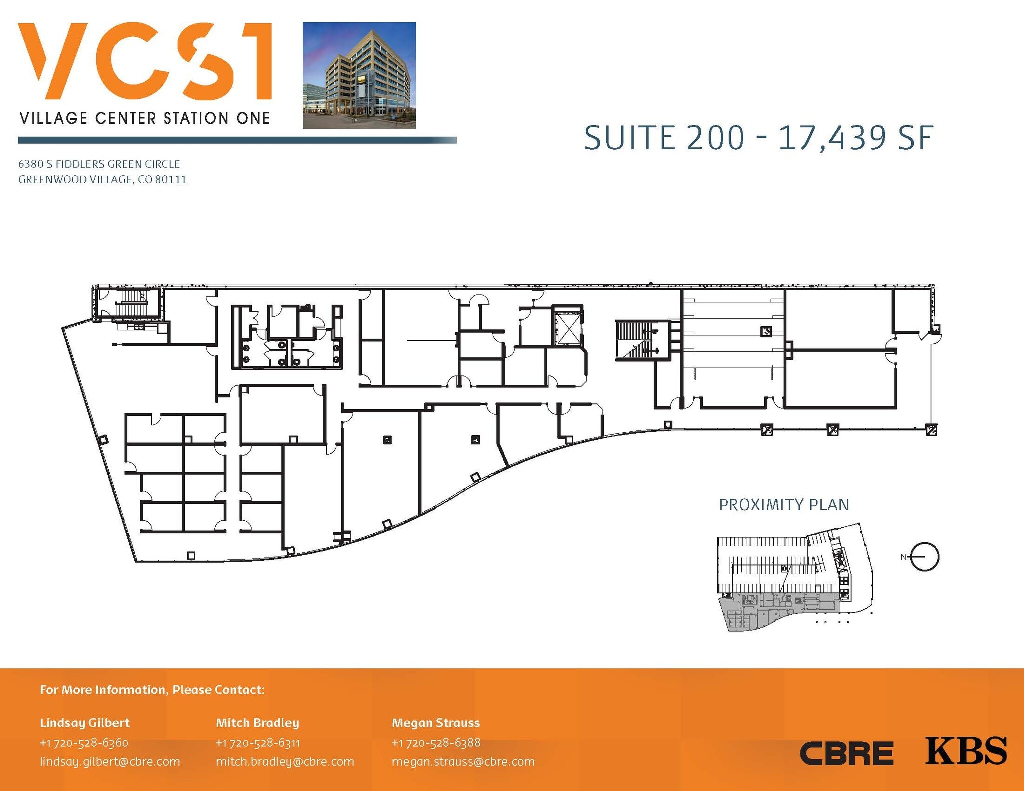 6380 S Fiddlers Green Cir, Greenwood Village, CO à louer Plan d’étage– Image 1 sur 2