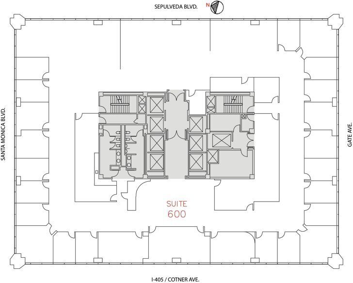 11100 Santa Monica Blvd, Los Angeles, CA à louer Plan d’étage– Image 1 sur 1
