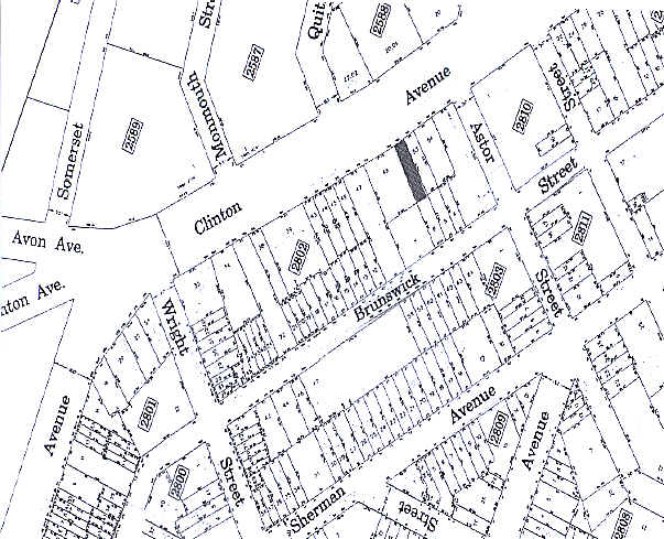 168 Clinton Ave, Newark, NJ à vendre - Plan cadastral – Image 2 sur 3