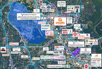 2355 Windy Hill Rd SE, Marietta, GA - VUE AÉRIENNE vue de carte - Image1